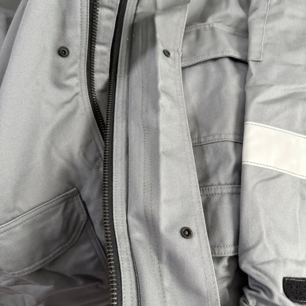 Crude FR Flame Resistant RPS New Men's Gray Insulated Work Jacket Size Large